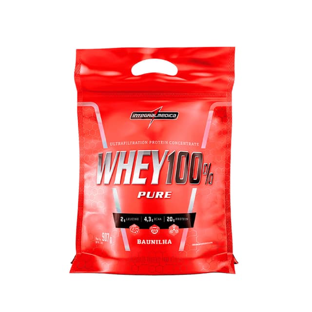 WHEY 100% PURE 907G REFIL BAUNILHA